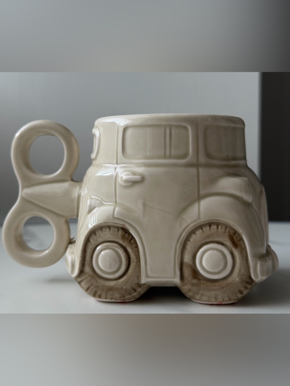Vintage Fitz Floyd Auto Mug Car Coffee Cup Japan Novelty 1970s Novelty Gift